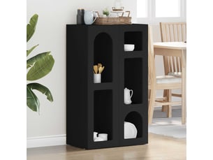 Buffet - bahut - meuble de rangement elst noir 59 x 35 x 100,5 cm bois d'ingénierie