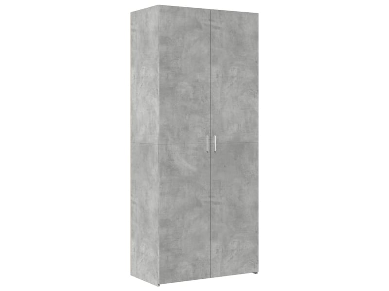  Buffet haut - bahut - meuble de rangement gris béton 80x42,5x249 cm bois d'ingénierie  - Conforama D