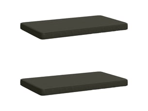 Lot de 2 coussins de banc, coussins d'assise vught 100 % polyester anthracite cf57757