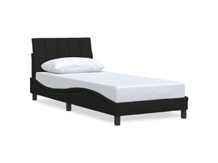 Lit simple 80x200 cm coloris noir