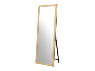 Miroir sur pied pleine longueur 160 x 50 cm, cadre en bois marron, support réglable
