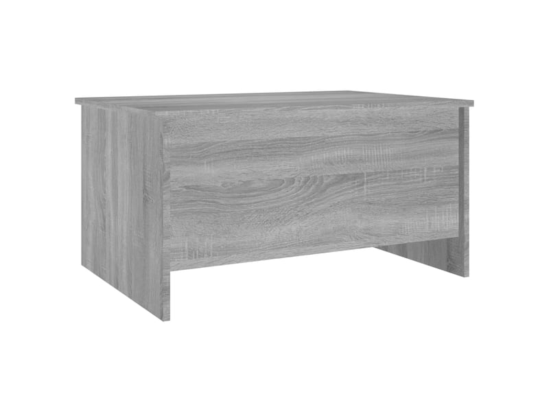  Table basse rectangulaire | table de salon sonoma gris 80x55,5x41,5 cm bois d'ingénierie  - Conforama C