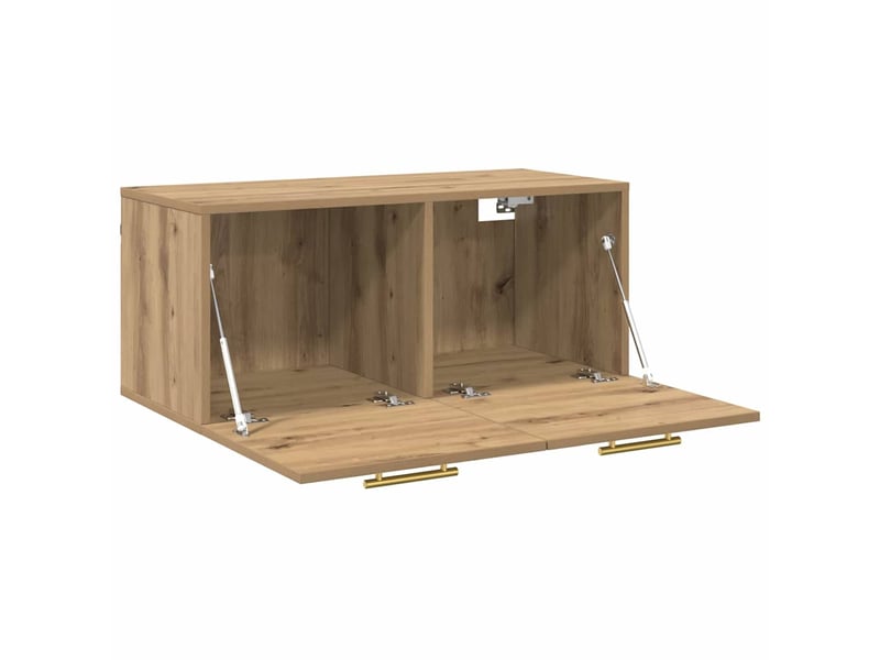  Meuble mural, meuble de rangement salon 80 x 36.5 x 35 cm bois d'ingénierie shl2524  - Conforama E