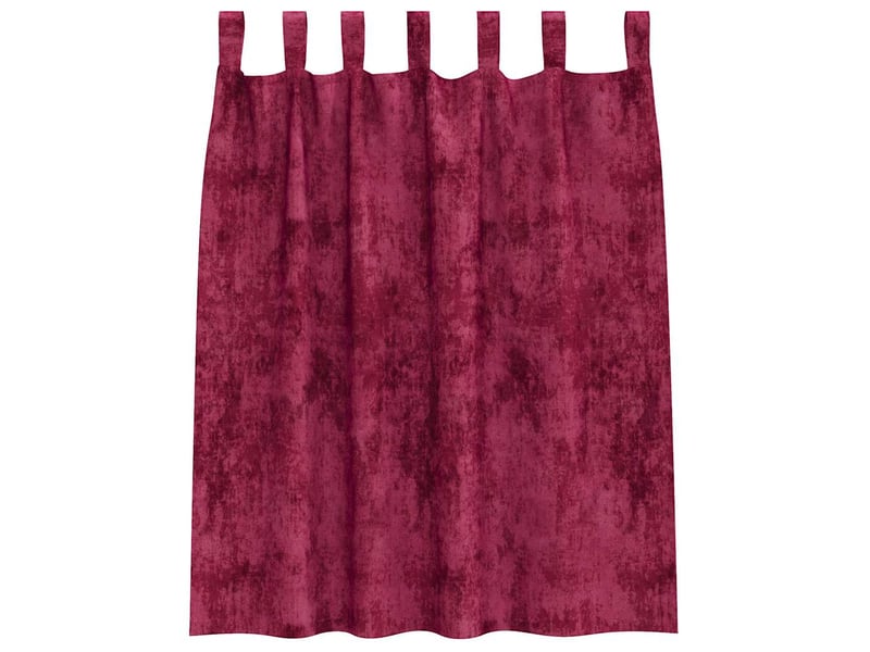 Lot de 2 rideaux en velours, rideaux de fenêtre bordeaux 140 x 140 cm velours cf44148 - Conforama D