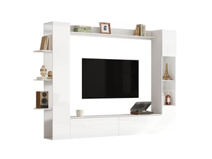Meuble tv coloris blanc 245 cm KORFEE  