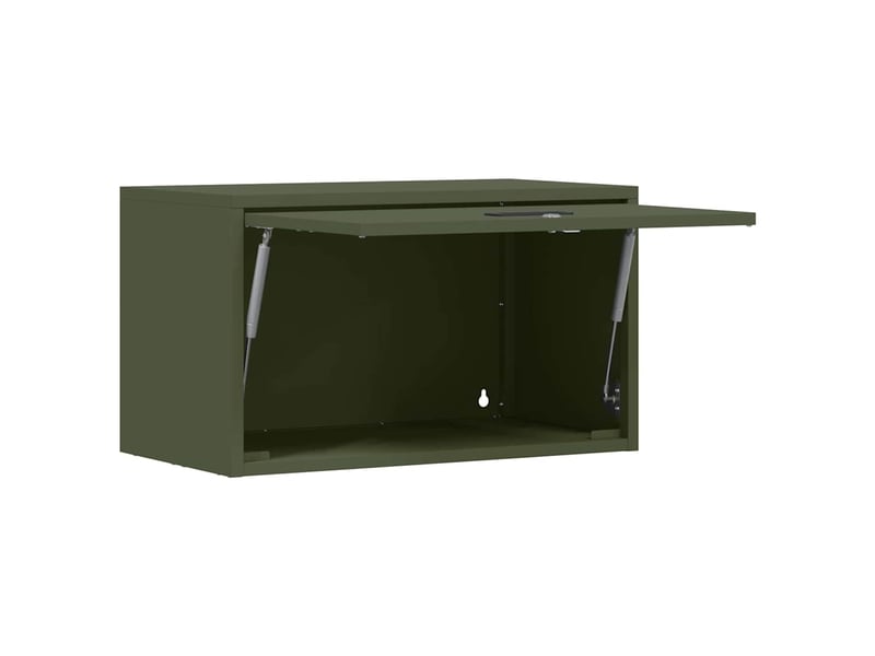  Armoire murale salon, meuble de rangement pour garage vert olive 60 x 33 x 35 cm  - Conforama E