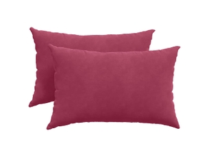 Lot de 2 coussins de canapé, coussins décoratifs bordeaux 60 x 40 cm cf59031