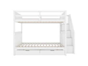 Lit superposé 140x200 cm <strong></strong>  <strong></strong> coloris blanc