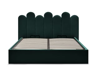 Lit coffre 160x200 cm BOBOCHIC  BADJA coloris vert