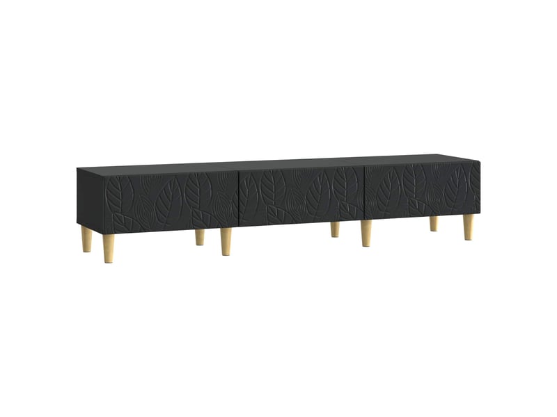  Meuble tv - banc tv - meuble de rangement 147 x 34,5 x 30 cm noir bois d'ingénierie  - Conforama A