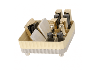 Organisateur de maquillage en plastique, boîte de rangement de cosmétiques à compartiments multiples pour comptoir de salle de bain, coiffeuse