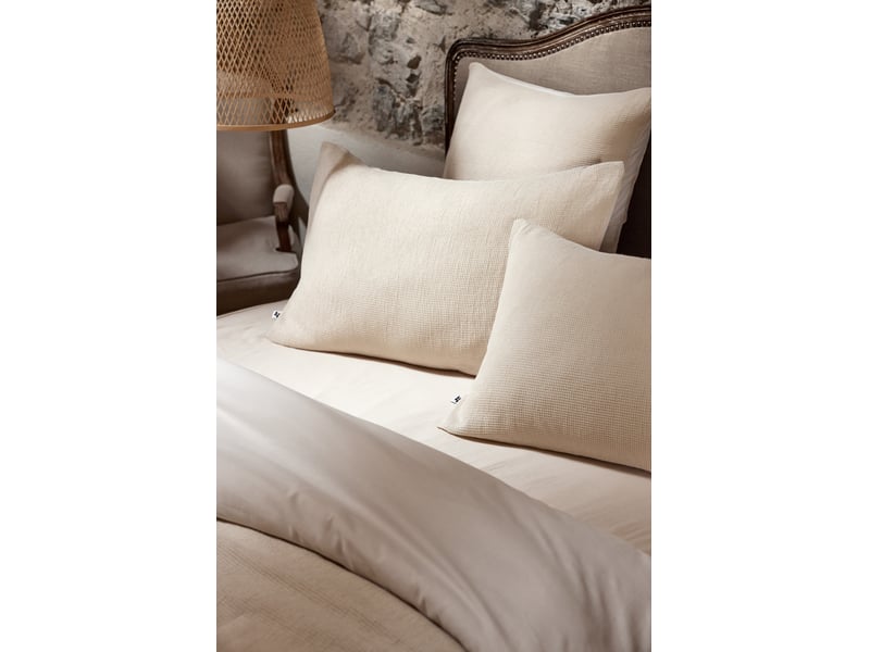  Housse de couette 260 x 240 cm 100% coton nid d’abeille uni olya pampa 15064 - Conforama C