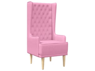 Fauteuil fixe VIDAXL  Tissu rose