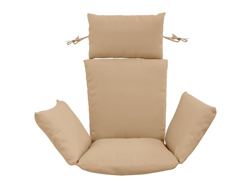 Coussin pour balançoire de chaise d'œuf, coussin d'intérieur et d'extérieur adirondack putten 100 % polyester sable cf50076 - Conforama C