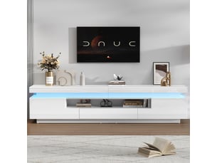 Meuble tv coloris blanc  <strong>BOOST</strong>  <strong></strong>