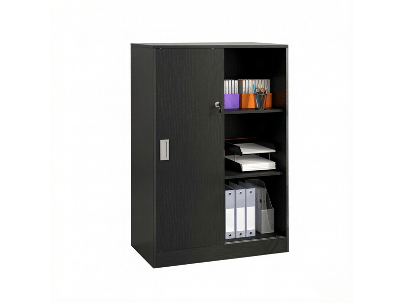  Armoire à documents moderne, meuble de bureau, armoire de rangement  - Conforama A