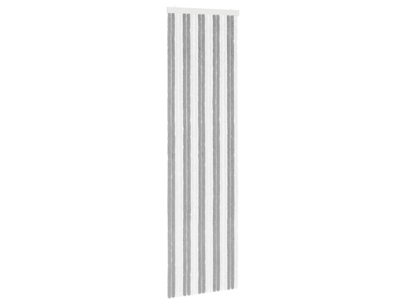 Rideau anti-insectes, moustiquaire en chenille gris et blanc 56 x 200 cm cf43455 - Conforama A