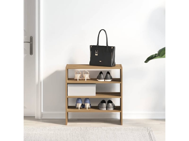  Étagères à chaussures 2 pcs empilable chêne artisanal  - Conforama C