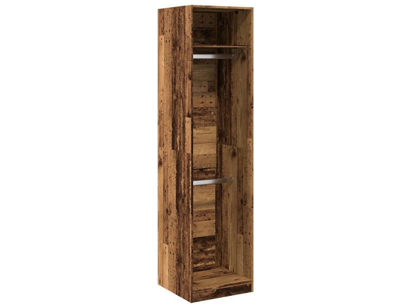  Garde-robe, armoire de rangement vieux bois 50x50x200 cm bois d'ingénierie shl39133  - Conforama A