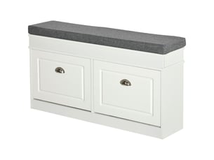 Console 2 tiroir(s)  coloris blanc <strong></strong> <strong></strong>