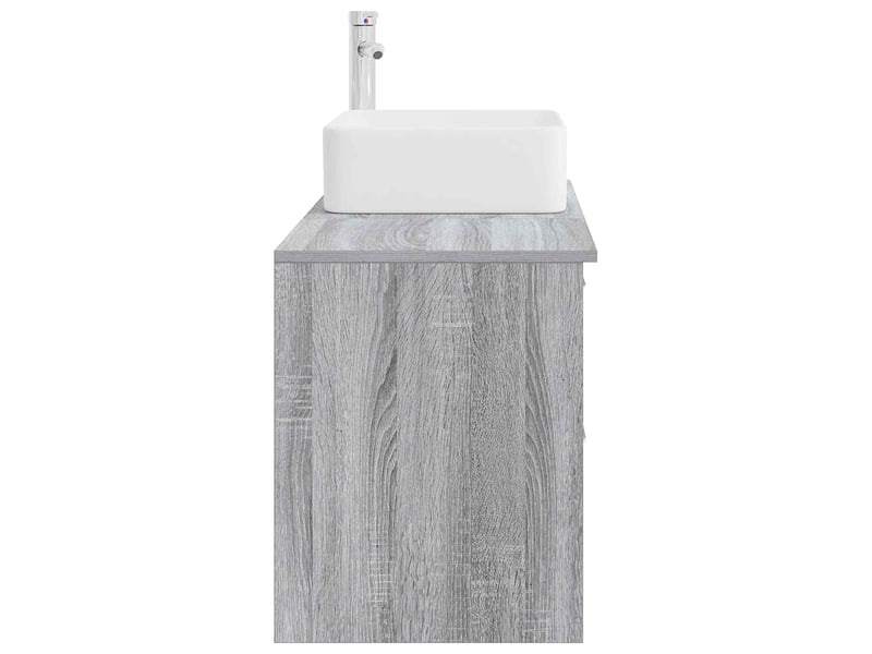 Ensemble de mobilier de salle de bain 2 pcs sonoma gris shl428 - Conforama E