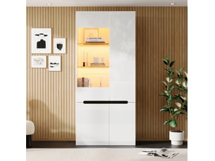 Meuble tv coloris blanc 80 cm <strong>ELVMI</strong>  <strong></strong>