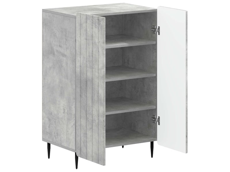  Meuble à chaussures, cabinet à chaussures zwolle 59,5x39,5x91,5 cm gris béton  - Conforama C