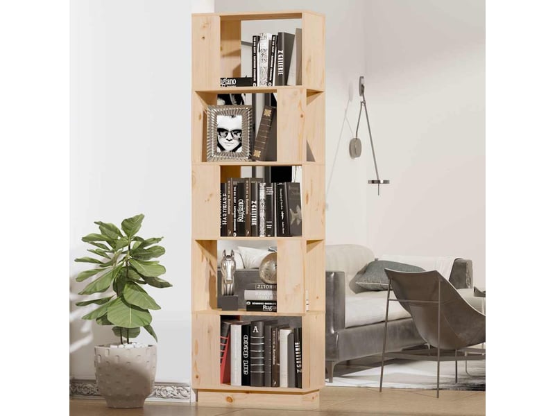  Bibliothèque, étagère de rangement 51x25x163,5 cm pin solide  - Conforama B