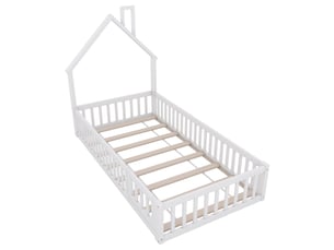 Lit cabane 90x200 cm BIQZUYA   coloris blanc