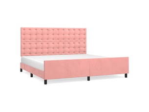 Lit 2 places 200x200 cm coloris rose