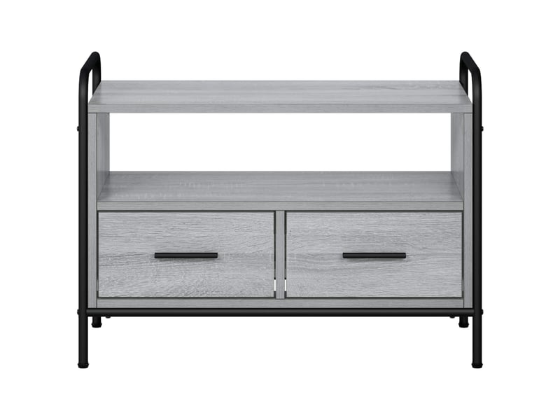  Meuble tv moderne, banc tv 67,5x33x50 cm sonoma gris bois d'ingénierie shl68888  - Conforama D