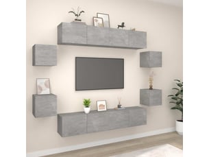 Meuble tv coloris gris 80 cm <strong></strong>  <strong></strong>