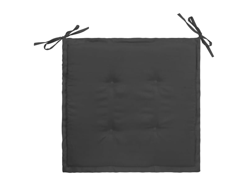  Lot de 2 coussins de chaise de jardin 100% polyester anthracite 50x50x3 cm dec021730  - Conforama E