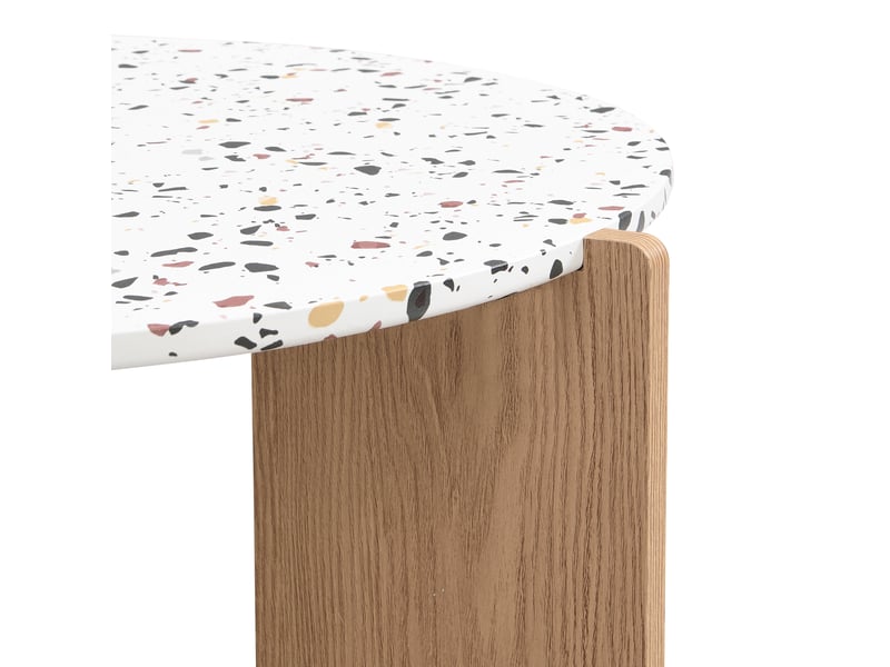  Table basse modulaire 2 pièces – 70x50 cm, design contemporain, pratique et élégante pour salon  - Conforama E