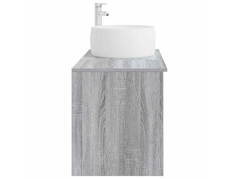  Ensemble de mobilier de salle de bain 2 pcs sonoma gris shl4063  - Conforama E