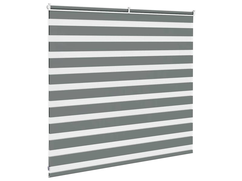 Store zèbre, store de fenêtre gris foncé largeur du tissu 155,9 cm polyester cf48585 - Conforama D