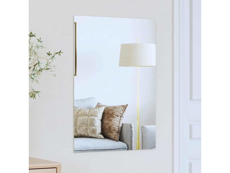  Miroir mural rectangulaire 70 x 50 cm verre trempé cf62870  - Conforama B