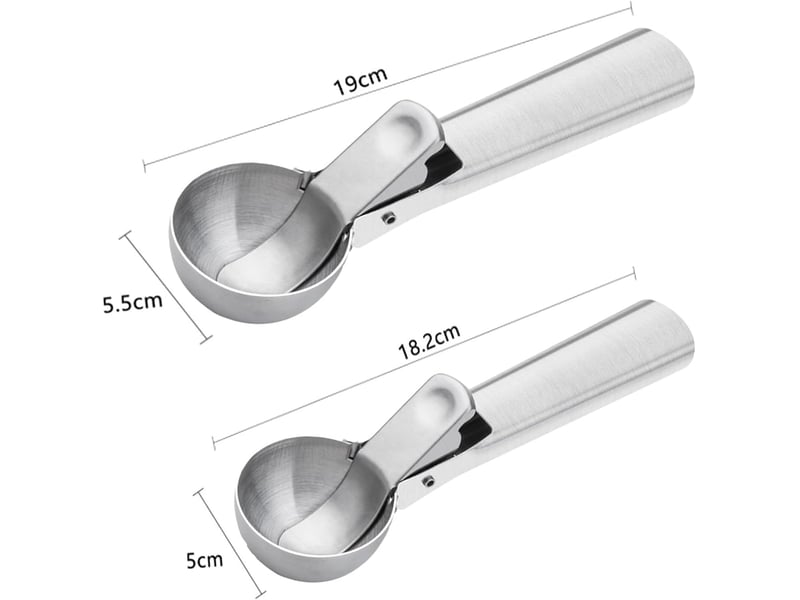 Cuillère à glace - cuillère à crème glacée,pour ramasser de la crème glacée, de la pâte à gâteau, des purées - Conforama B