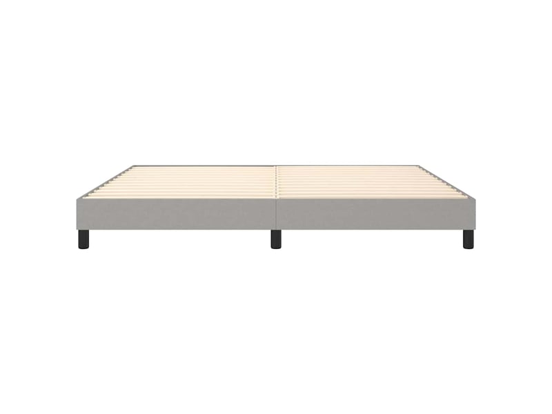 Lit double- lit adulte -  cadre de lit à lattes gris clair 200x200 cm tissu  - Conforama D
