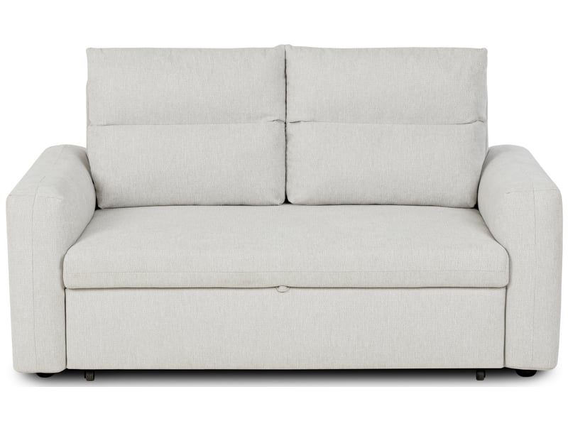 Canape droit convertible beige 2 places - Conforama A
