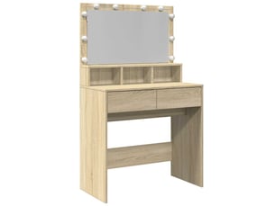Coiffeuse 0 tiroir(s) Miroir Led avec 0 tabouret(s) inclu(s) <strong></strong> <strong></strong> coloris beige