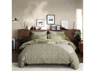 Parure housse de couette + taie d'oreiller carrée en lyocell, lena
