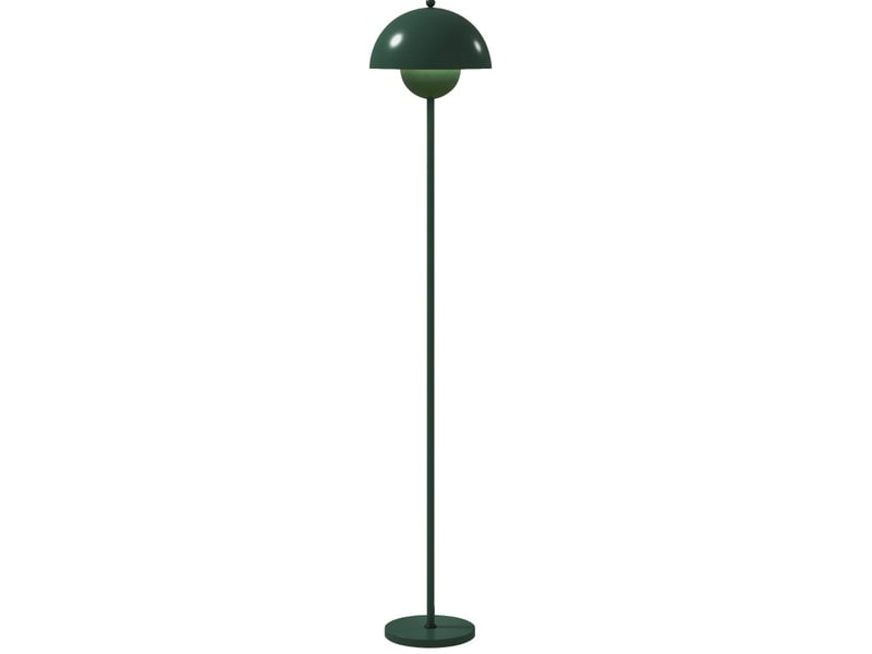  Lampadaire design ø30 x h155 cm – vert – lumière réfléchie, interrupteur au pied et douille e27 remplaçable  - Conforama A