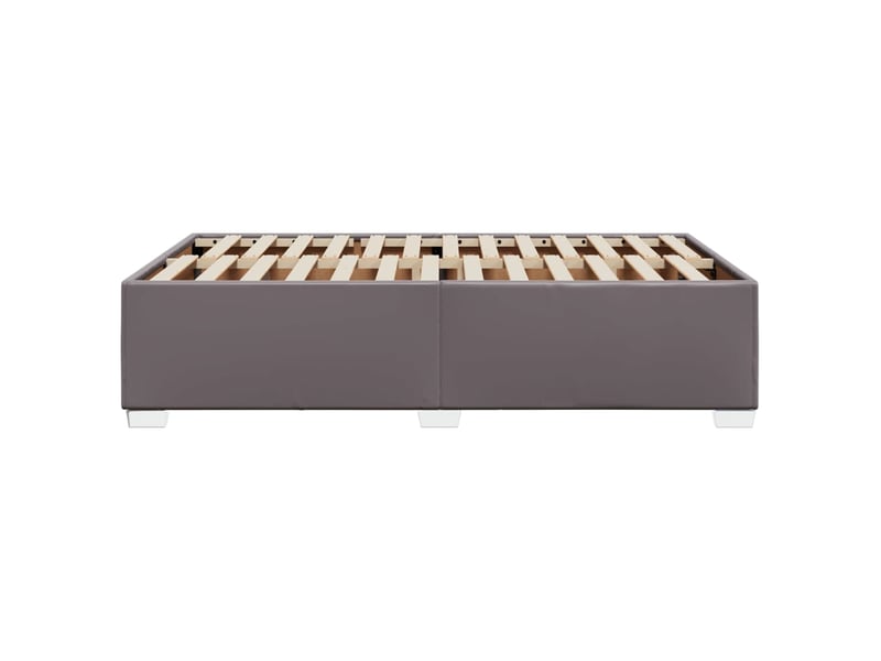  Lit double- lit adulte -  cadre de lit sans matelas gris 120x190 cm similicuir  - Conforama D