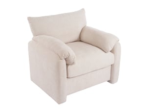Fauteuil fixe <strong>HAVRYA</strong> <strong></strong> Polyester beige vendu A l'unité