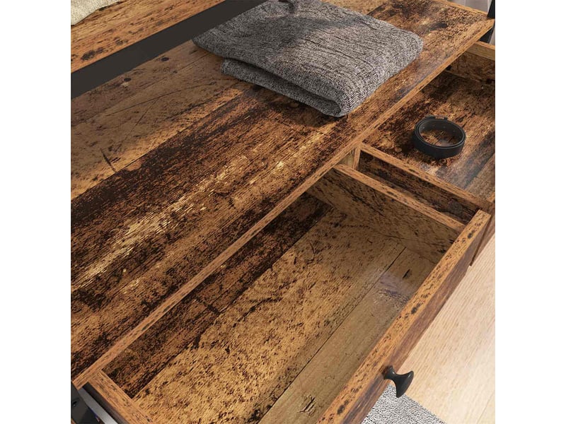  Armoire chambre, armoire de rangement bois ancien 89x39x184.5 cm bois d'ingénierie  - Conforama D