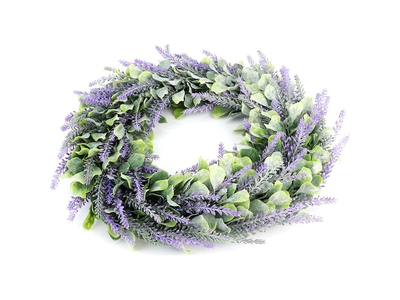  Couronne de fleurs de lavande artificielle pour porte - décoration de mariage et fenêtre  - Conforama A