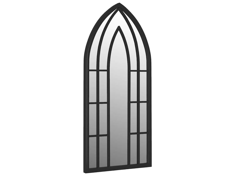  Miroir, miroir décoratif noir 100x45 cm fer pour utilisation à l'intérieur cf62890  - Conforama C