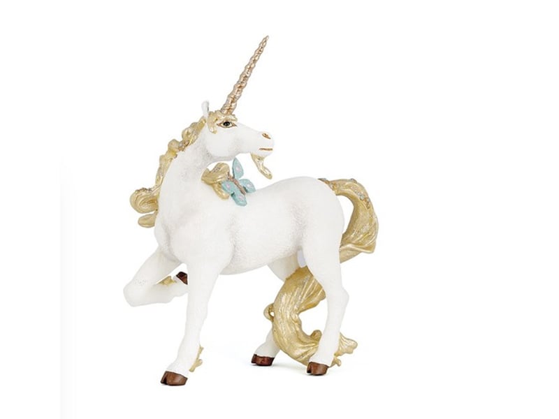  39018 licorne blanche doree papo 39018 - Conforama A