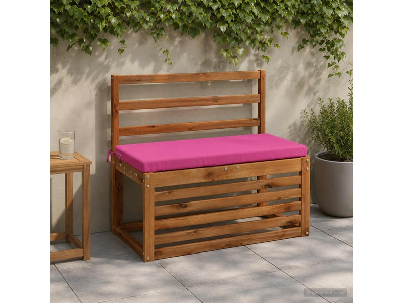  Lot de 2 coussins de banc, coussins d'assise soest 100 % polyester rose cf57338  - Conforama B